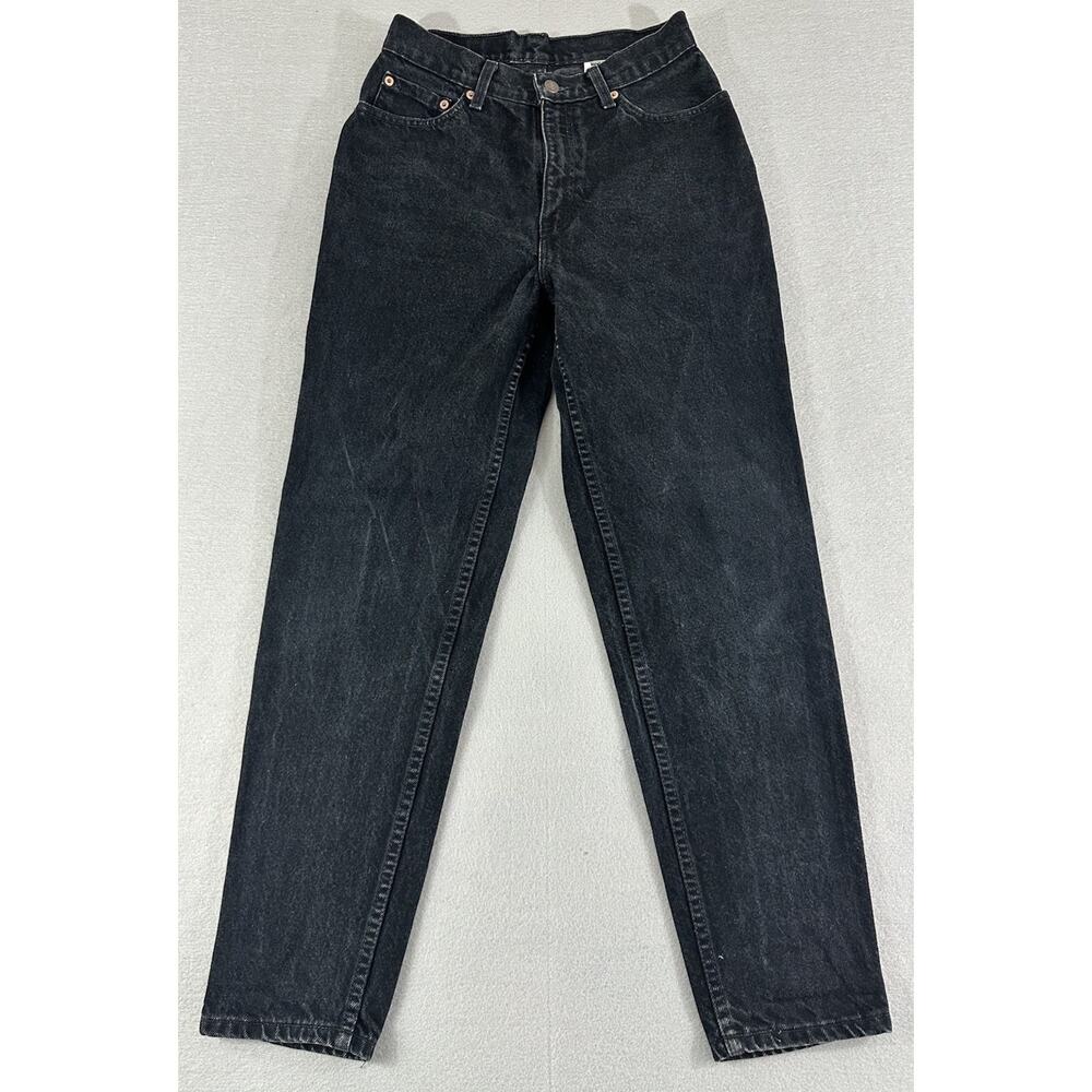 Levi’s 512 Black Denim 100% Cotton Slim Fit Tapered 5 Pocket Womens Size 9/10